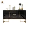 Modern designer customized wrought iron table furniture antique hallway wood luxury console table gold