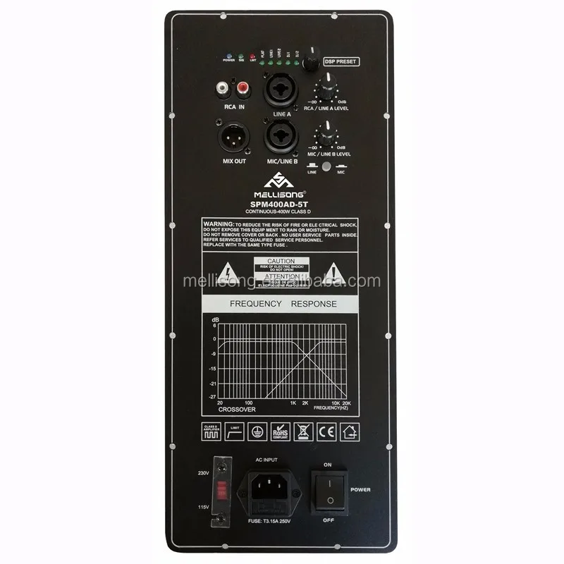 Spm400ad5t 400w Wifi Audio Power Dsp Digital Active Speaker Amplifier Module With Ce Rohs