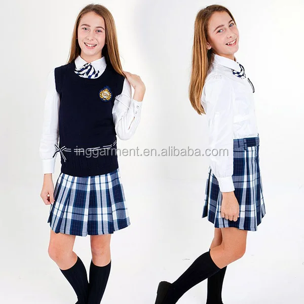 British Style Two Pockets School Uniform Blazers With School Badges