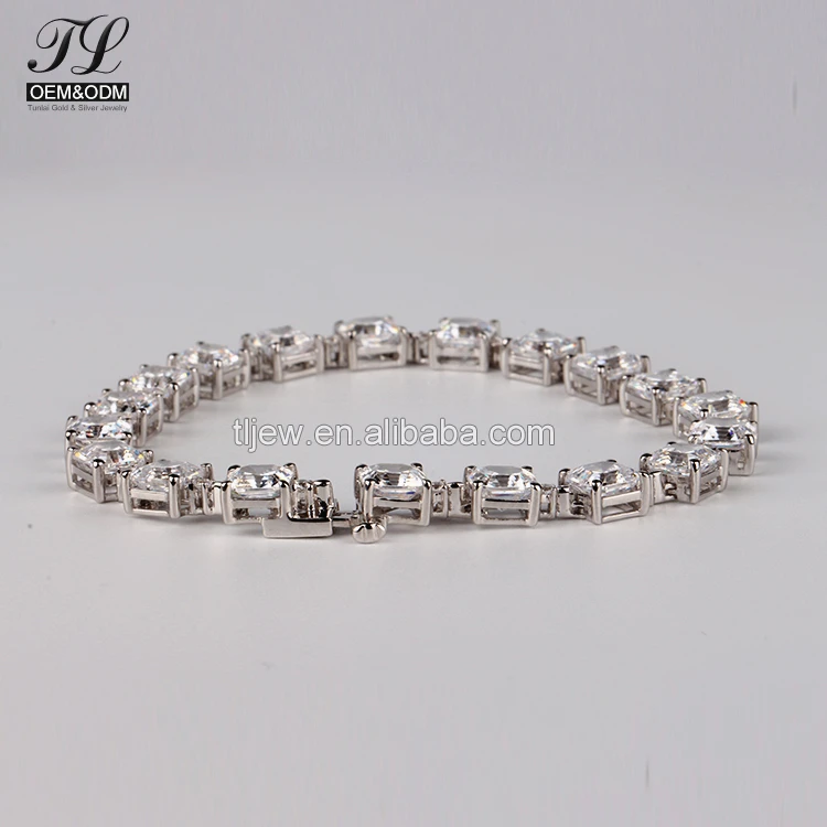 Customized Tennis Bracelet Extender Cubic Zirconia Customized Tennis Bracelet Extender Cubic Zirconia Bangles For Women