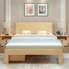 Manufacturer direct sale of cheap solid wood bed modern bedroom furniture double and single bed