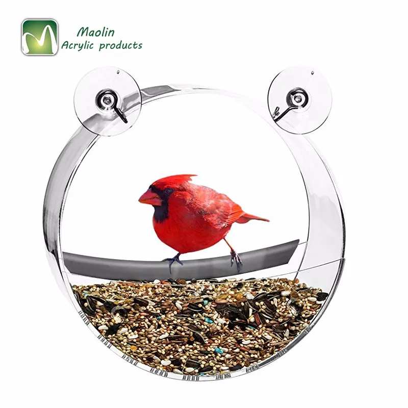 Factory Wholesale Window Round Wild Bird Feeder Parts With