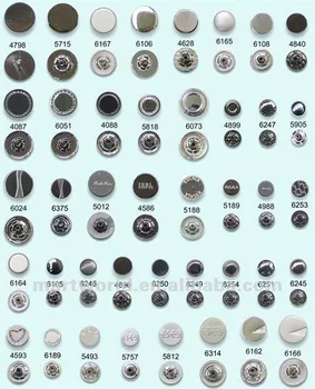 Types Of Press Buttons For Garments (mwsb-003) - Buy Types Of Press ...