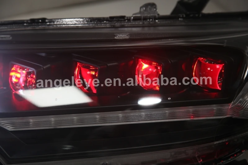 Full led headlight For HONDA for Fit Jazz 2014-2016 year Black Housing JC