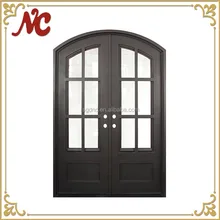 Arch Top Bon Pas Cher Portes D'entr&eacute;e En Fer En Conception Simple