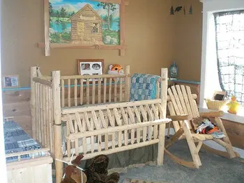 Montana Custom Log Furniture Convertible Log Baby Crib Buy