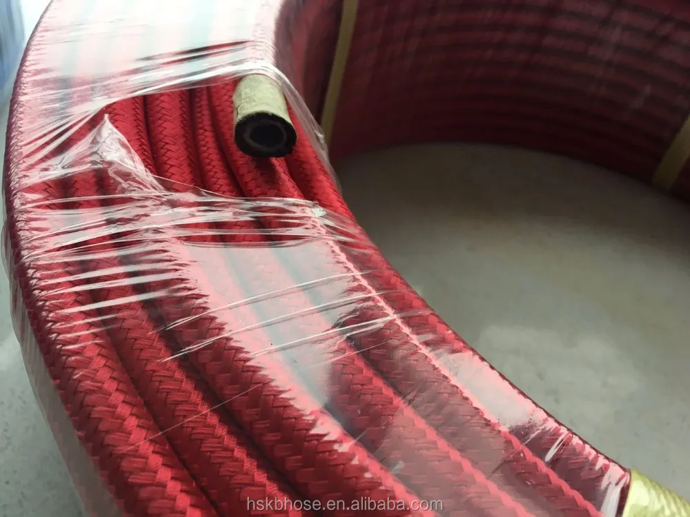 E85 An6 An6 6an Ptfe Inner Teflon Black Nylon Steel Braided Oil Line