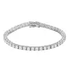 925 italian silver bracelet white crystal aaa cz tennis bracelet