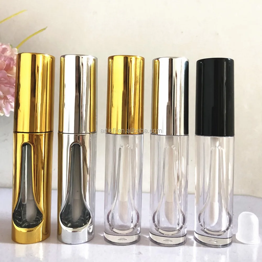 Wholesale Gold Color Lip Gloss Container Clear Lip Tube For Cosmetic Packaging Buy Liquid