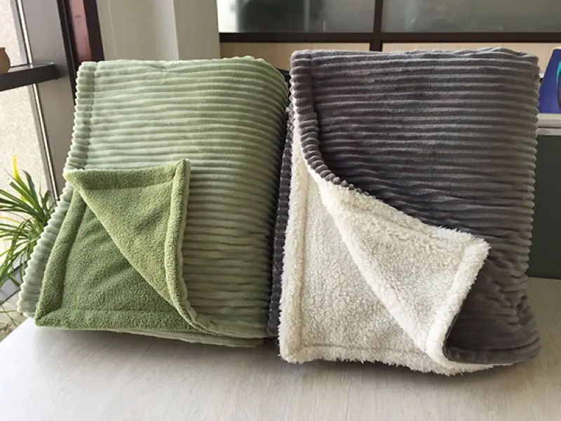 Sherpa Throw Blanket Super Soft Reversible Ultra Luxurious Plush