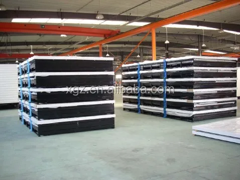 Folding container warehouse