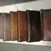 Printing two tone color crocodile leatherette material for croc handbag making