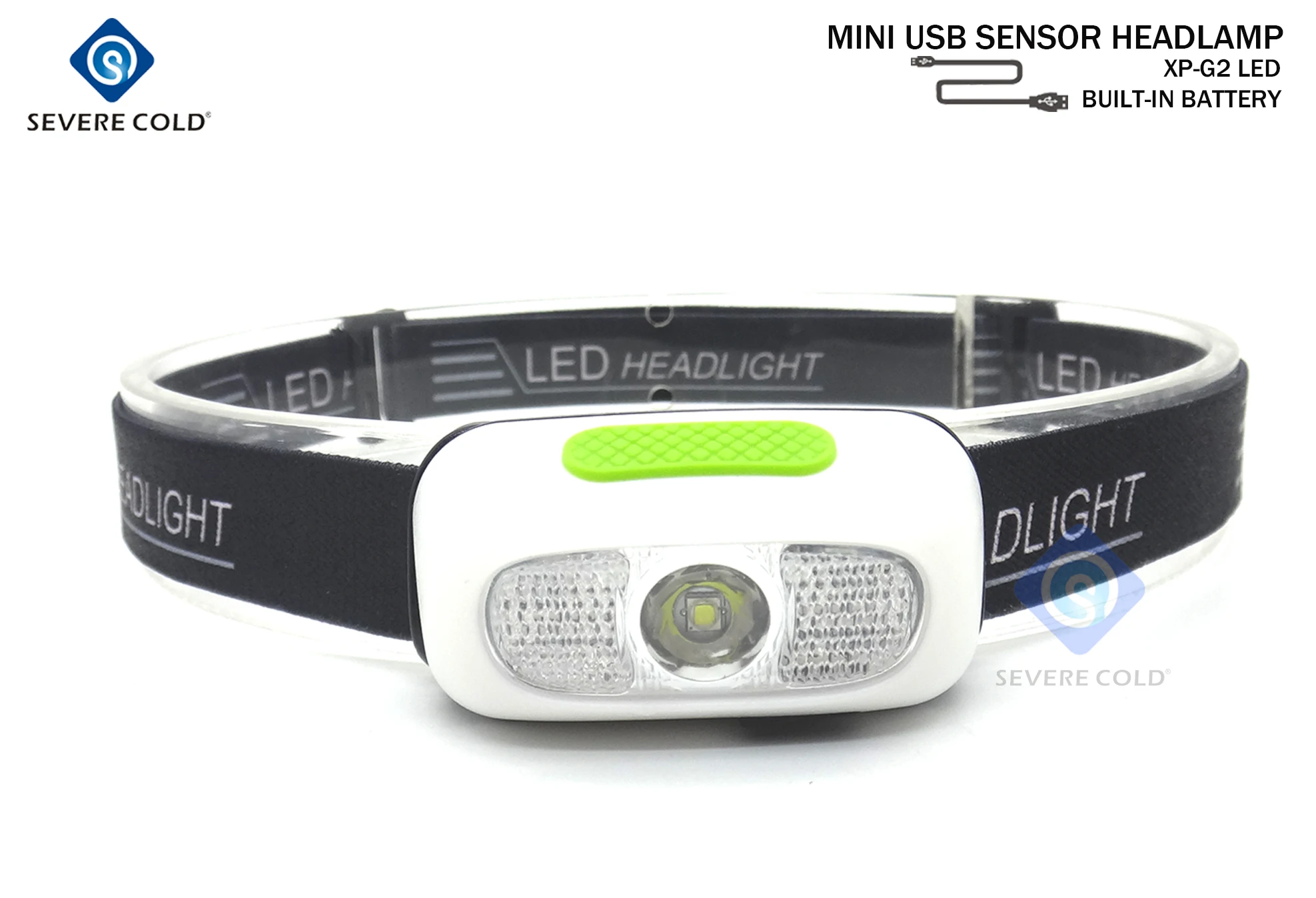 Mini Headlamp Waterproof Headlight Rechargeable Led Mini Small Headlamp