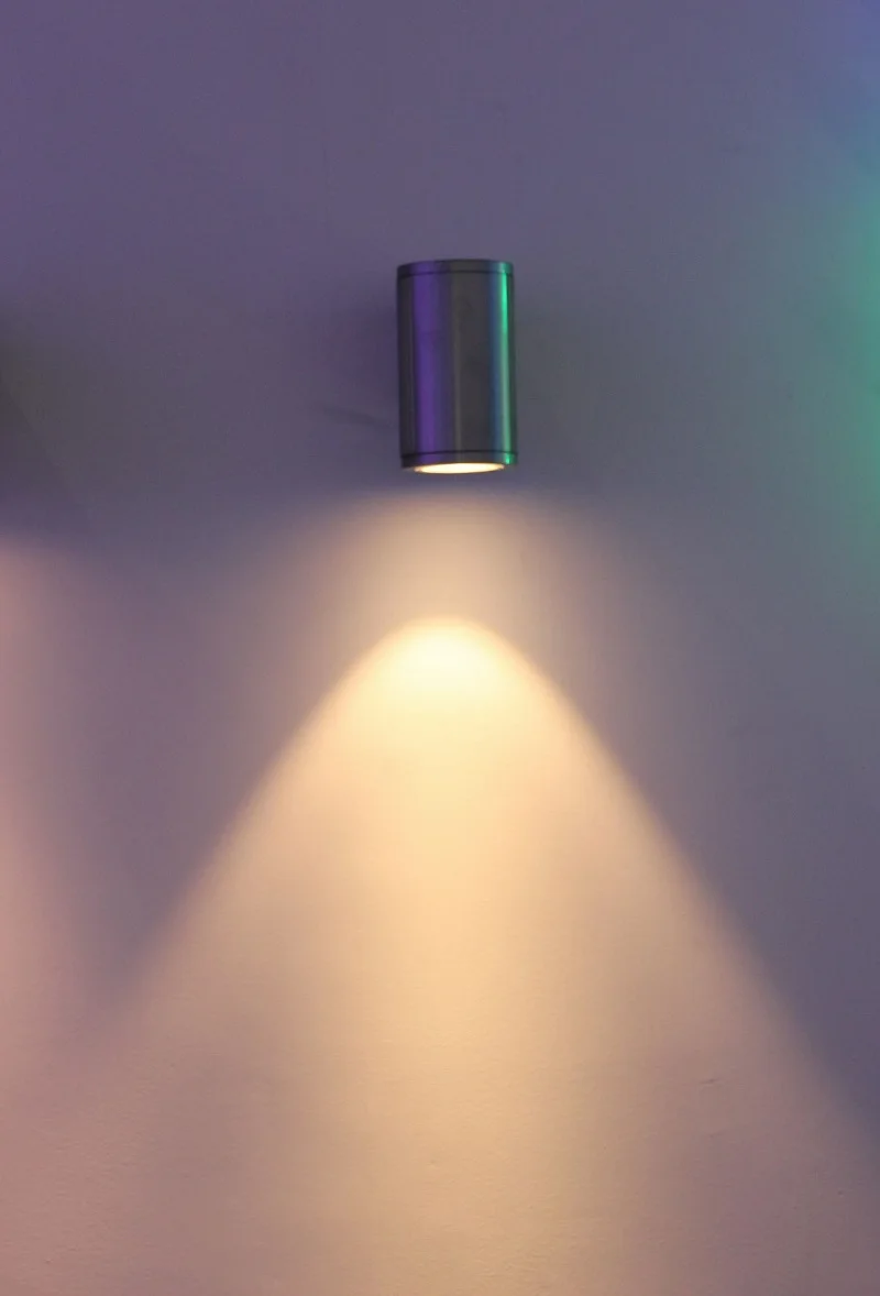 led户外壁灯壁挂式led灯壁包压铸铝ibestpower建筑单色grey(ral9023)