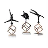 Metal Home Decorations Statues Muscle Male Ornaments Sports Nude Man Figure Decor Sculpture