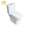High quality ceramic straight flush toilet factory direct sale two piece toilets