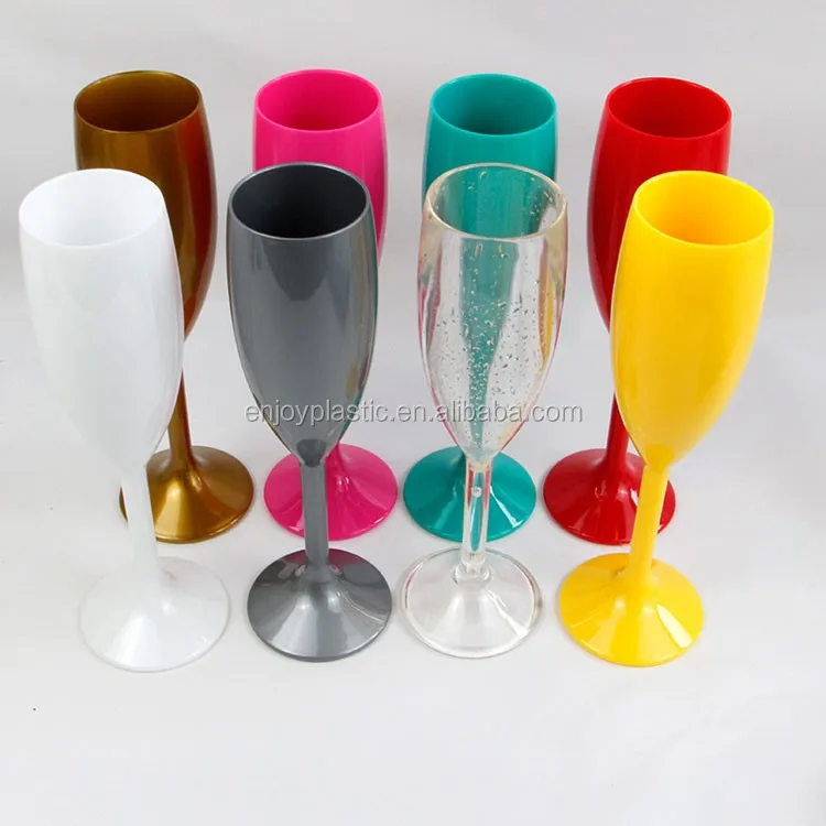 Wholesale Reusable Plastic Goblet/champagne Glass With Sequins. Buy
