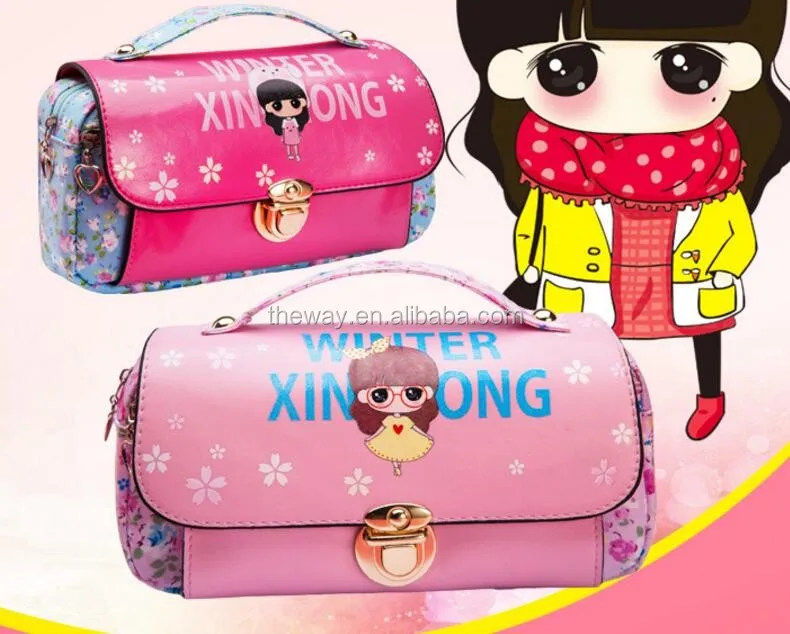 Cute Pencil Case W/ Top Handle,Large Capacity Zipper Pen Pouch Bag Case ...