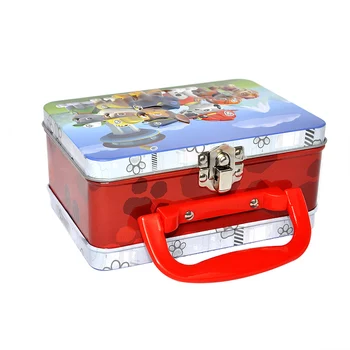 Novelty Cartoon Kids Tin Lunch Box With Handled - Buy Tin Lunch Box ...