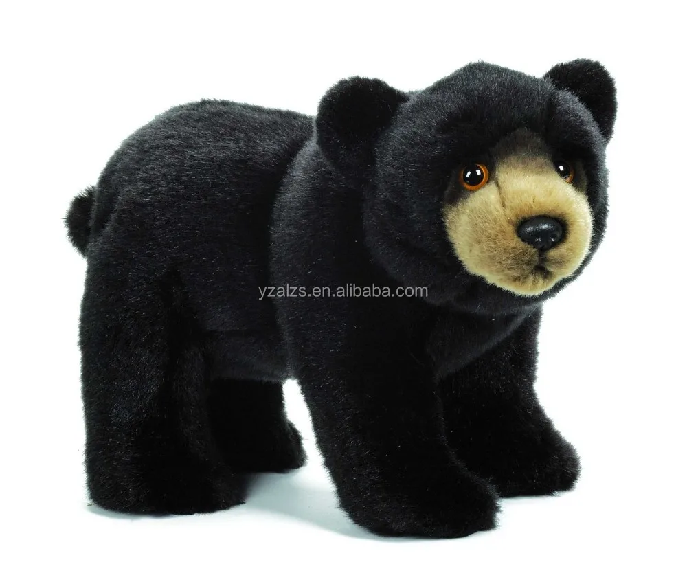 small stuffed black bear