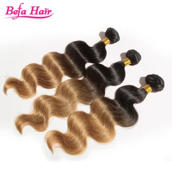 100 Human Hair Bob Hair Weaving Wet And Wavy Ombre Colored Indian