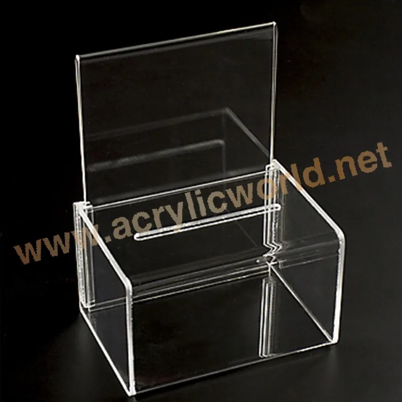 Acrylic Donation Box With Lock/ Acrylic Vote Display Box/ Acrylic Box
