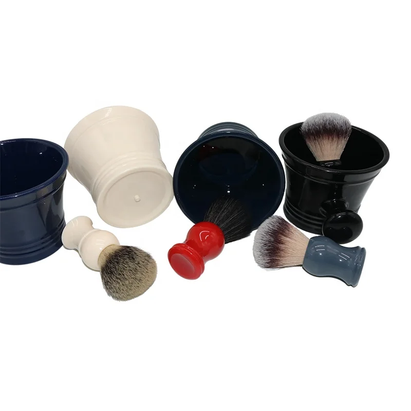 Jdk Custom Logo Shaving Mug And Brush Set Soap & Cream Bowl With Handle