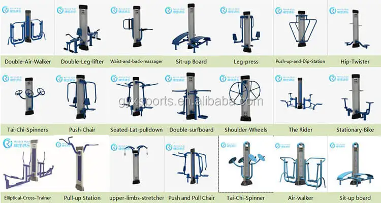 Outdoor Fitness Equipment - Push & Pull Chairs - TRAINER