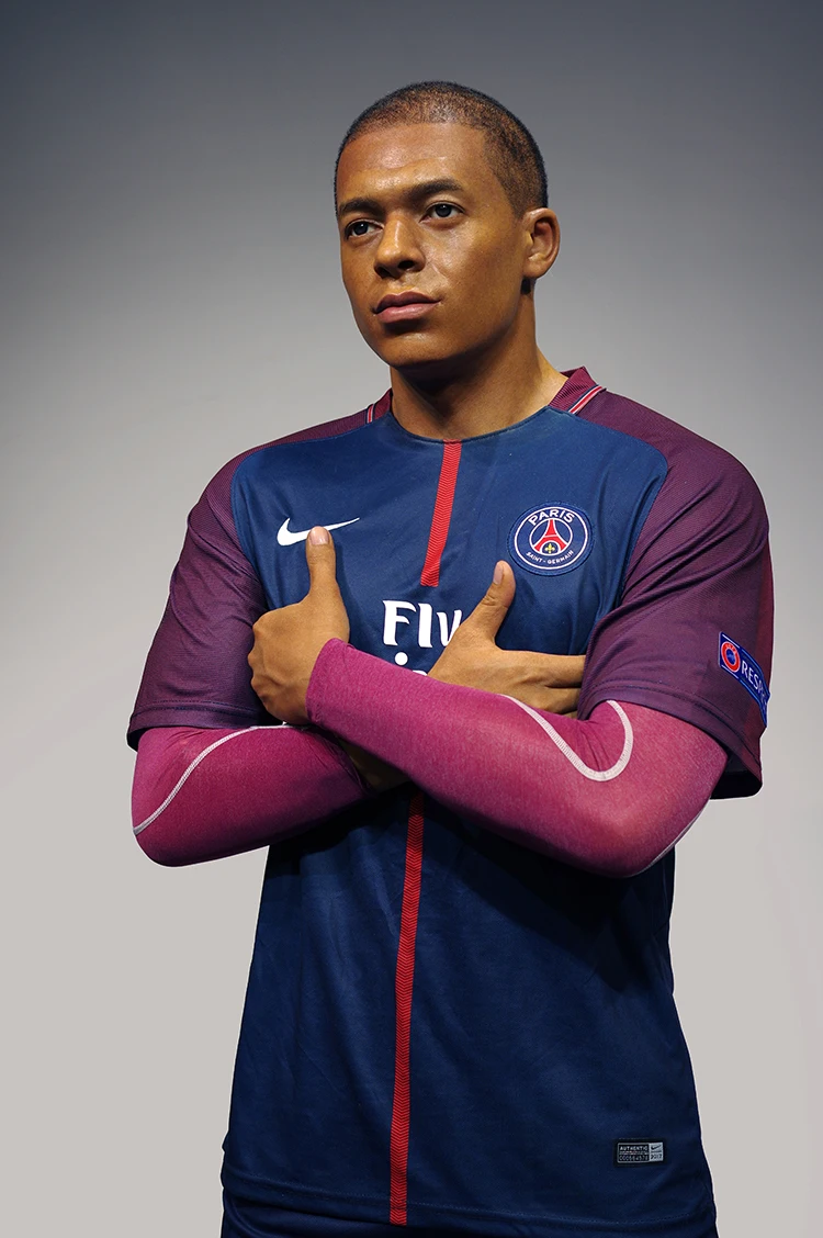 Kylian MbappE wax statue