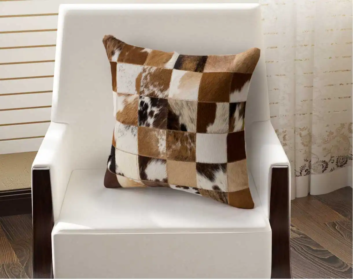 Cow Skin Pillow Hair On Hide Genuine Leather Cow Skin Pillow Hair On Hide