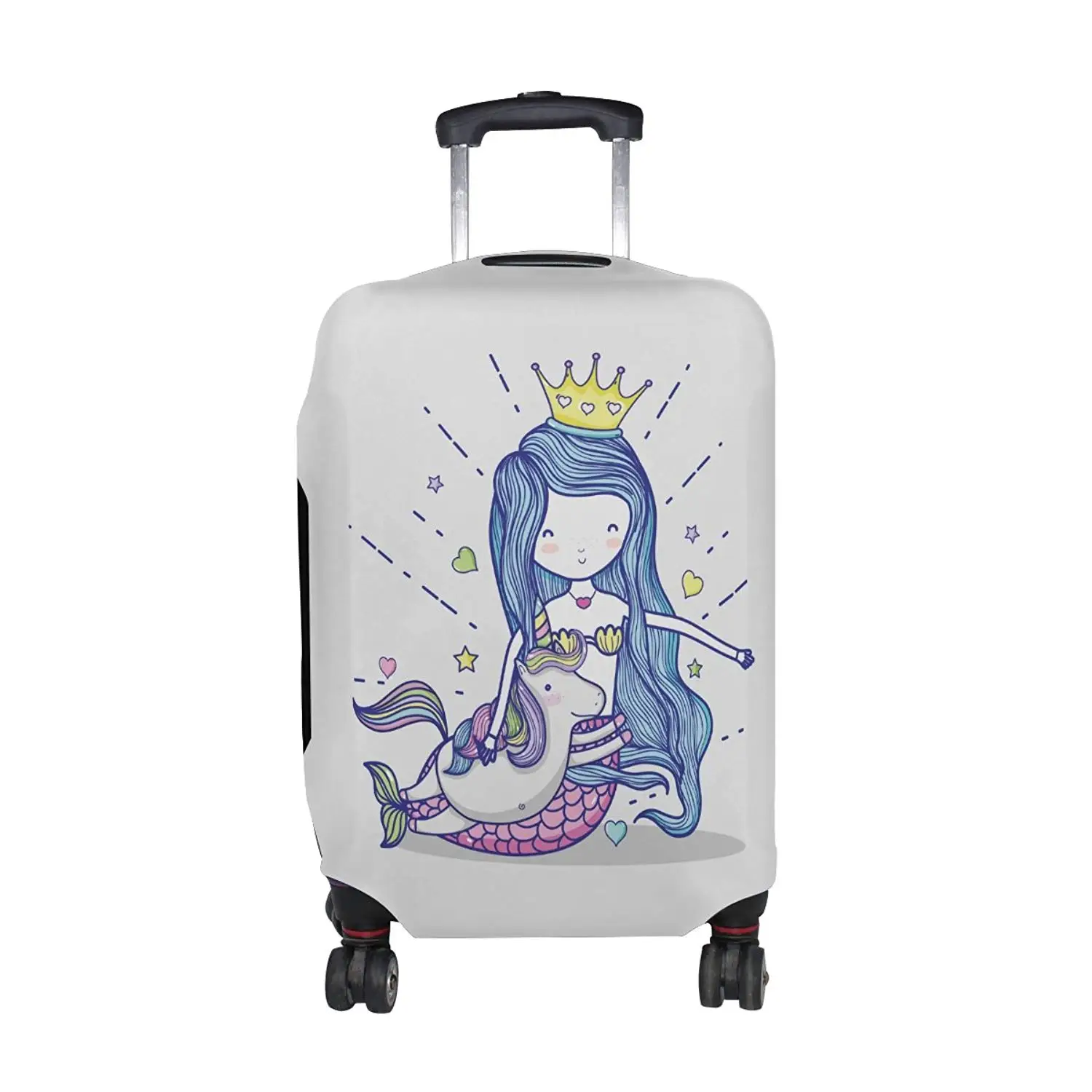 mermaid suitcase cover