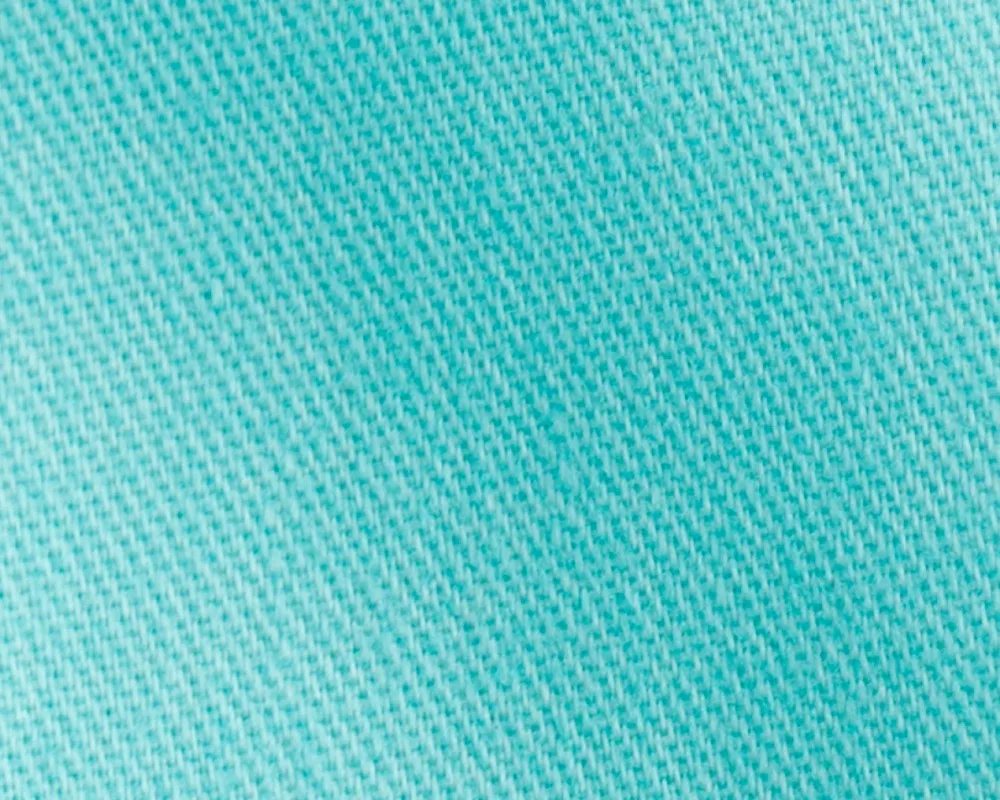 Tiffany blue color 100 combed woven cotton twill fabric