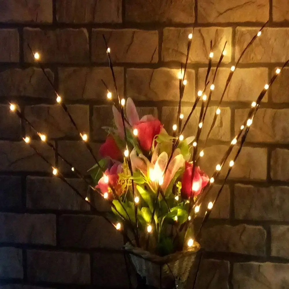 Battery Operated Tree Branches Find Get Quotations Feoowv 2pcs Warm White Lighted Twig Branches 40 Led Lights Artificial Tree Willow Lamp For