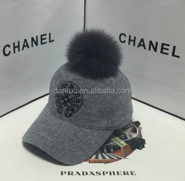 fur ball baseball cap