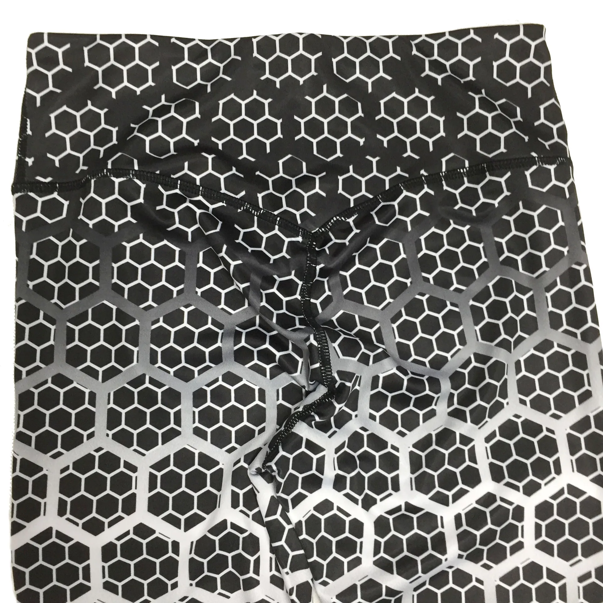 aliexpress spandex fabric hexagon print yoga pants