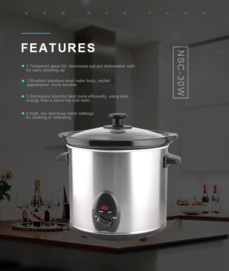 New Multi Functional Cooker Stainless Steel Pot Small Digital Mini Slow ...