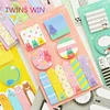 Armenia top sale schokol ids stationery set cartoon printing logo custom kraft paper colored cute cube memo pad 804