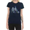 Butterfly with High Heel Shoe Vinyl Transfer Iron on Custom Blank Women's Tshirt Wholesale