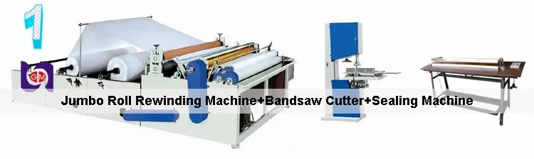 Automatically toilet paper rewinding and perforating machine