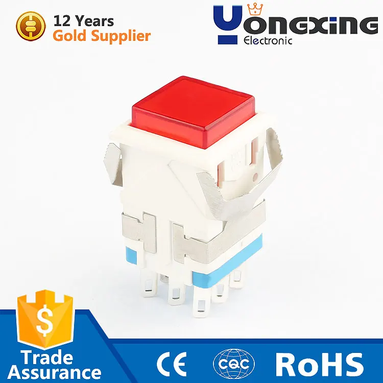 6 pin push button switch