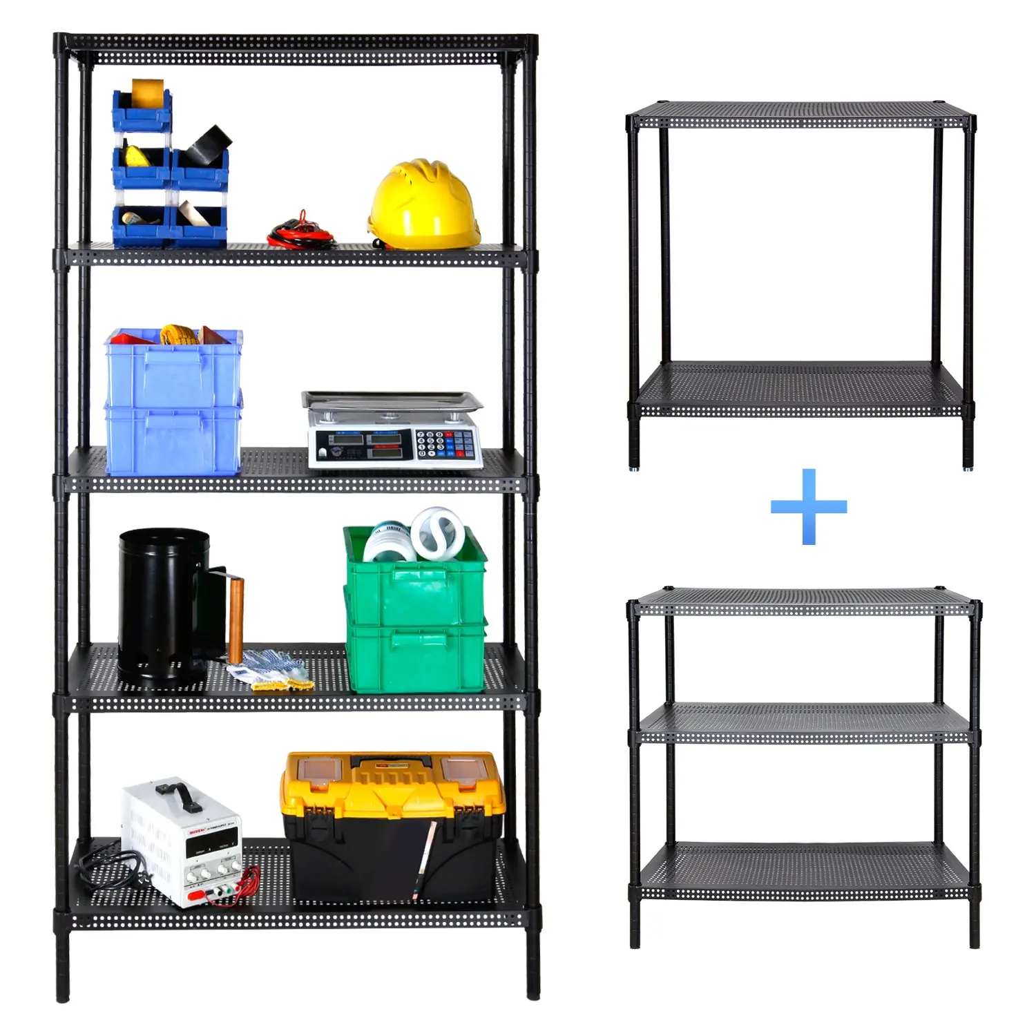 Lifewit 5-Tier Heavy-Duty Multi Purpose Shelving Unit, Adjustable Storage Rack for Kitchen / Office / Living Room / Garage / Workshop, Max Capacity 1650lbs, 35×14×71 inches ( L×W×H ), Carbon Steel