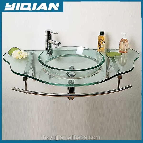 South America Glass Basin Design Stainless Steel Frame Support Wall Mounted Glass Bathroom Sinks Buy Glass Bathroom Sink South America Glass Basin Design Bathroom Sink Product On Alibaba Com