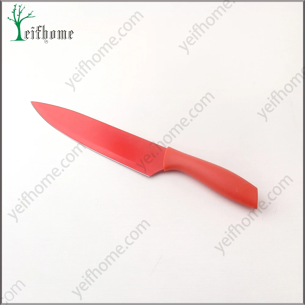 Low price of non-stick colorful knife set Higih Quality