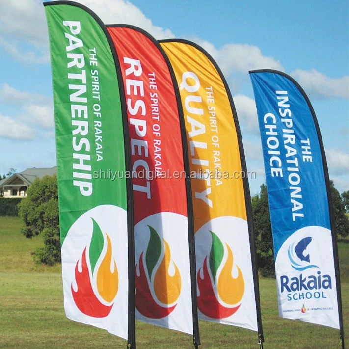 Flying Sail Flags Outdoor Flag Banner Beach Roadside Promotional 