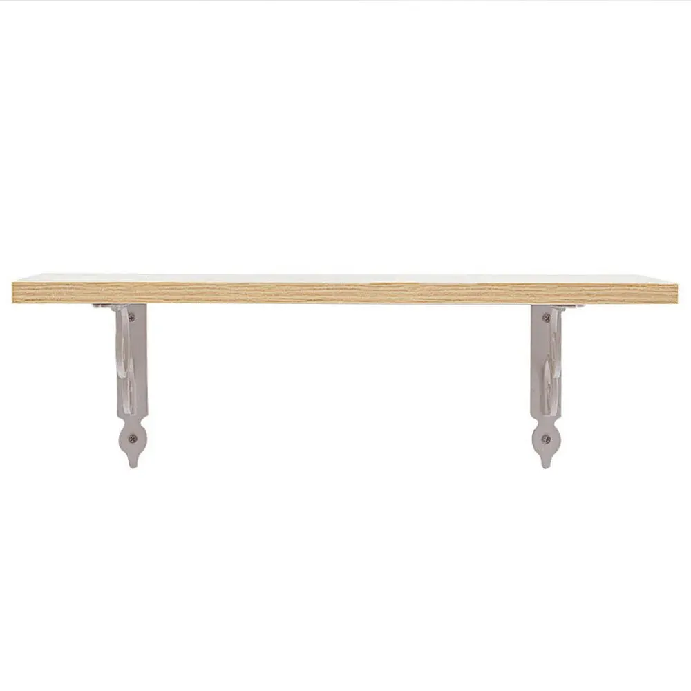by OVOV 2Pcs Stainless Steel Solid Shelf Brackets Floating Shelves Tripod Triangle Heavy Duty Shelf Bracket Corner Brace Support Wall Hanging 12 inch