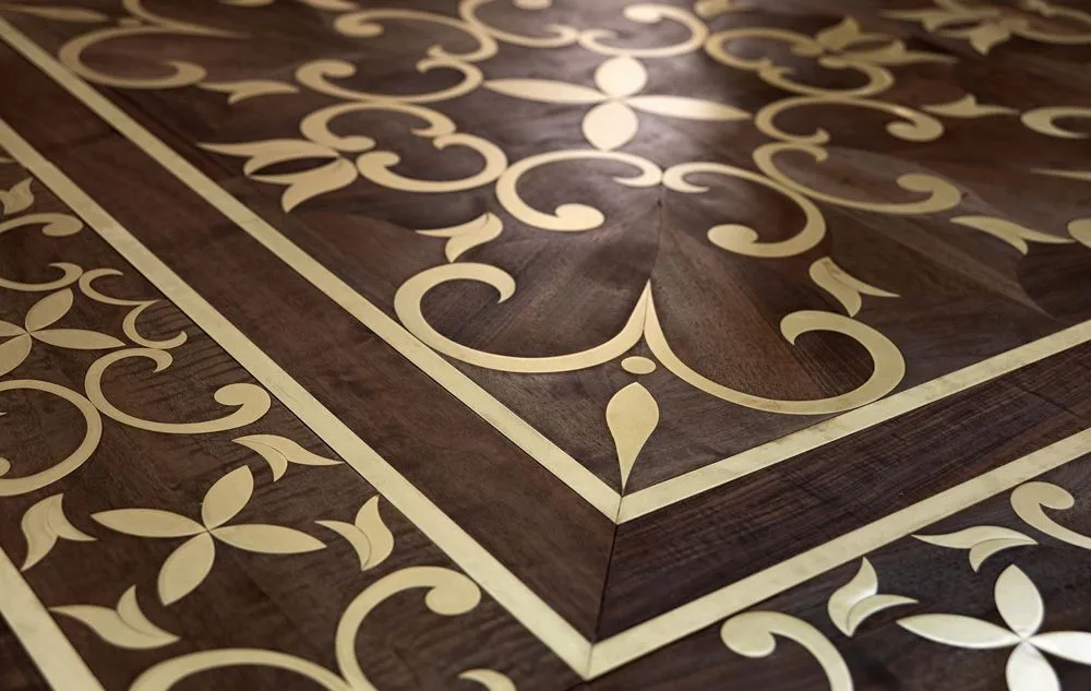 Miglior prezzo nuovo stile di metallo intarsio parquet pavimenti in ... Miglior legno per parquet