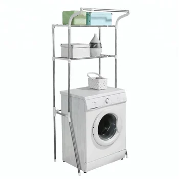 Width Adjustable Over-the-washer Storage Shelf,Hang Over Fridge Or ...