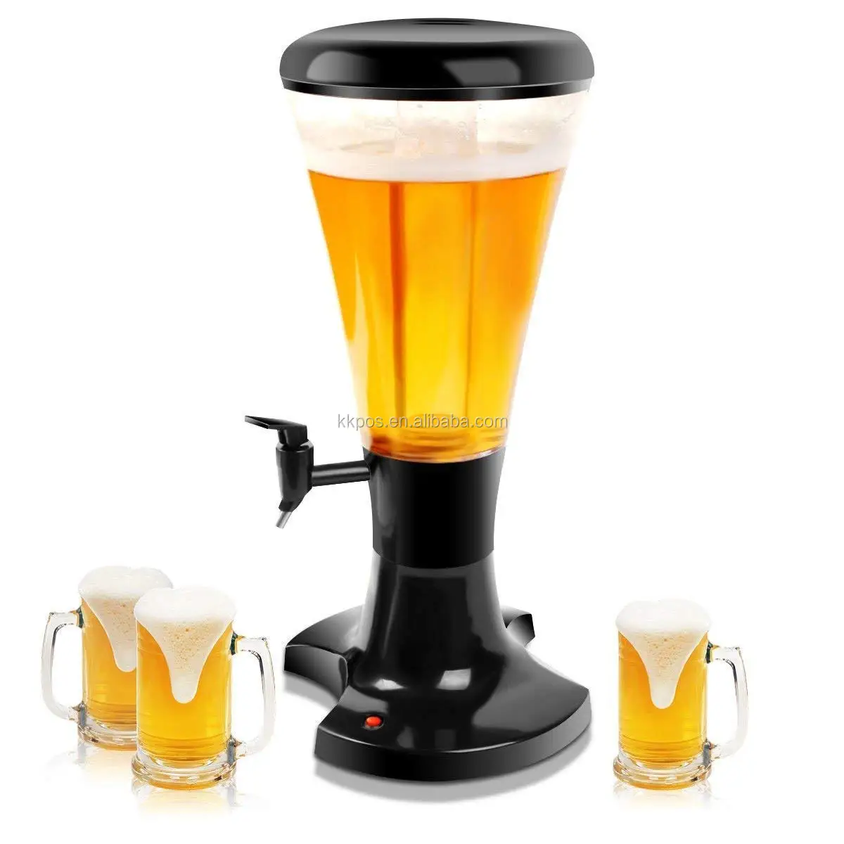 3l Draft Beer Tower Dispenser Plastic with LED Lights