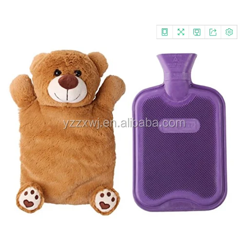 teddy bear hot water bottle cover