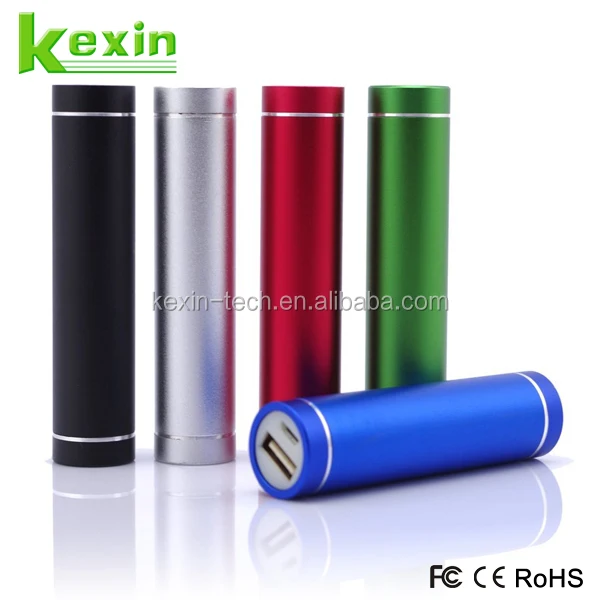 Universal Cylinder Mini Power Bank 2200mah Portable Charger for Mobile Phone
